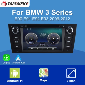 7-Дюймовый 8-Ядерный Android 11 Автомобильный GPS-Навигатор, Мультимедийный плеер, Автомобильное радио для BMW E90, E91, E92, E93, 3 Серии
