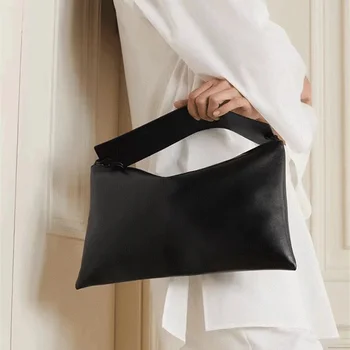 Новая женская сумка на одно плечо из овчины с широким плечевым ремнем, модная простая сумка для переноски подмышками