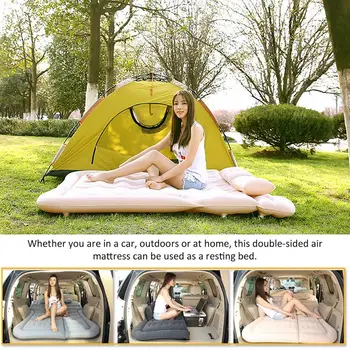 Надувной матрас, надувной автомобильный матрас, кровать, багажник автомобиля, надувной надувной матрас, утолщенная походная кровать с подушкой, подушка для автомобиля
