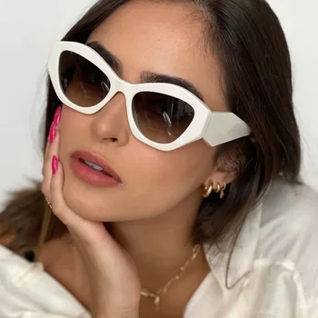 Новый модный бренд, Дизайнерские Солнцезащитные очки неправильной квадратной формы Для женщин и мужчин, ретро-современные женские солнцезащитные очки с кошачьим глазом, Трендовые оттенки