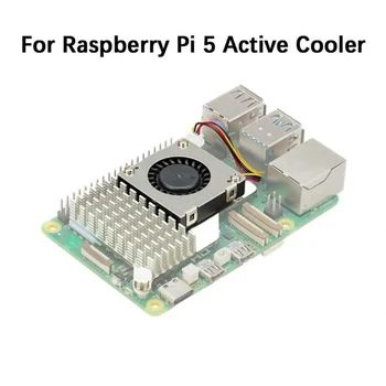 Активные кулеры Система охлаждения для платы разработки RaspberryPi 5 Радиатор материнской платы Охлаждающий вентилятор радиатора радиатора