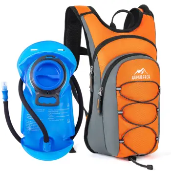 Гидратационный рюкзак, водонепроницаемый дневной рюкзак с 2-литровым водяным пузырем, не содержащим BPA, для занятий спортом на открытом воздухе