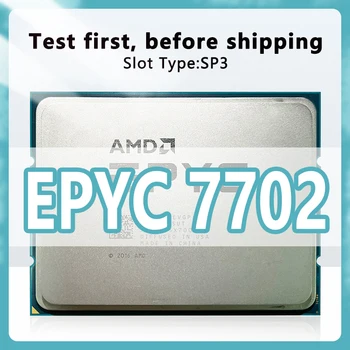 EPYC 7702 CPU 7 нм 64 Ядра 128 Потоков 2,0 ГГц 256 МБ 200 Вт процессорный Разъем SP3 Для Материнской Платы H11SSL-i Server 7702 EPYC