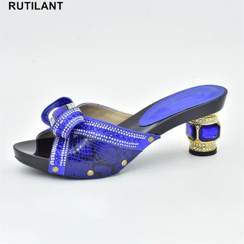 Новая элегантная хрустальная обувь, модная обувь 2023, женская обувь, летние женские туфли на высоком каблуке, высококачественные свадебные туфли в африканском стиле