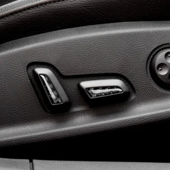 Подходит для Audi A4/A5/B9 наклейка для регулировки сиденья из углеродного волокна, модификация интерьера автомобильного управления