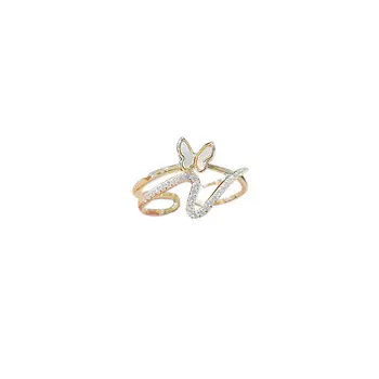 2022 Новое Корейское открытое кольцо с бабочкой, Модное Темпераментное простое кольцо, Элегантные Женские украшения
