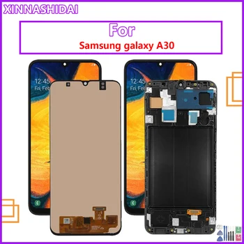 Новый Дисплей Для Samsung galaxy A30 A305/DS A305F A305FD A305A ЖК-дисплей С сенсорным экраном и Цифровым Преобразователем в сборе Для Samsung A30 lcd