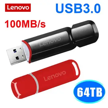 Lenovo USB Flash Drive 3.0 Memory 2TB 4TB OTG Флешка 16TB 64TB Мобильный Флеш-накопитель USB Memories Персонализированные Идеи Подарков