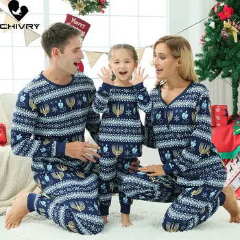 Рождественские Пижамы, Одинаковые Комплекты Для семьи, Одежда Для Папы, Мамы и детей, Детские Рождественские Пижамы, Пижамный комплект 