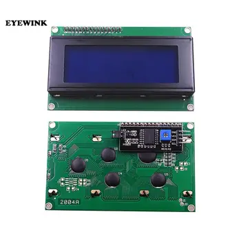 1ШТ LCD2004 + I2C 2004 20x4 2004A Синий/Зеленый экран HD44780 Символьный ЖК-дисплей/с модулем адаптера последовательного интерфейса IIC/I2C