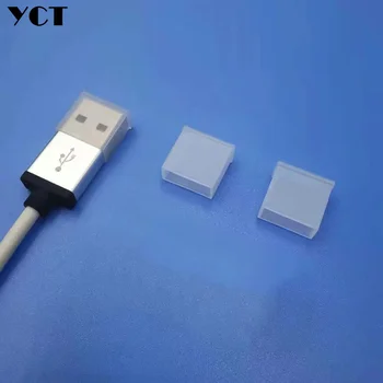 1000шт USB A штекерная пылезащитная крышка кабель для передачи данных штекер универсальный защитный чехол пылезащитный колпачок прозрачный PE бесплатная доставка