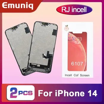 2 шт RJ incell для iPhone 14, ЖК-дисплей, сенсорный дигитайзер в сборе, Замена экрана