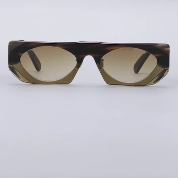 Высококачественные квадратные Модные мужские солнцезащитные очки в нишевой оправе для очков дизайнерского бренда unique UV400 travel acetate sunglasse