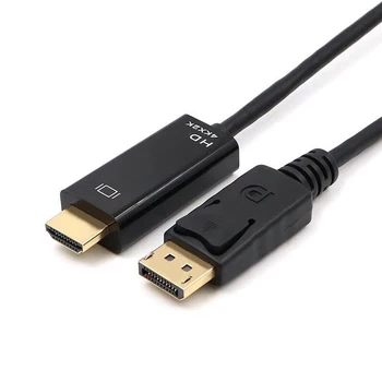 4K 2K DisplayPort-HDMI-совместимый Видео-Аудио Конвертер Адаптер Display Port Кабель DP Для Ноутбука Проектор ПК ТВ Монитор PS3