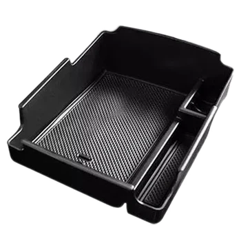 Ящик для хранения автомобильного подлокотника для Hyundai Elantra 2019 2020, Ящик для хранения центрального управления, Аксессуары для салона автомобиля, черный
