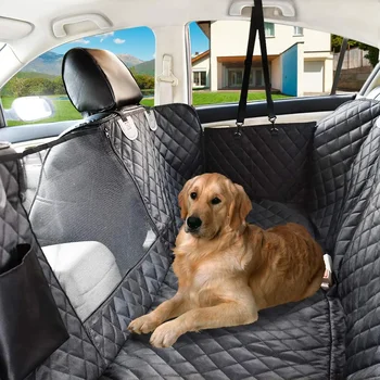 Чехол для автокресла для собак, водонепроницаемый Гамак для собак, Автомобильное одеяло, коврики, чехол для задней части 2 В 1 для багажника, защита для автомобиля для собак