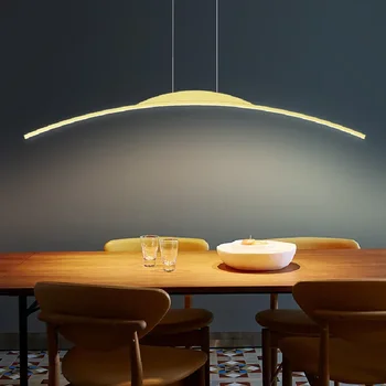 Дизайнерская ресторанная люстра ins скандинавский минимализм датский барный стол креативное слово светодиодная лента современный минимализм