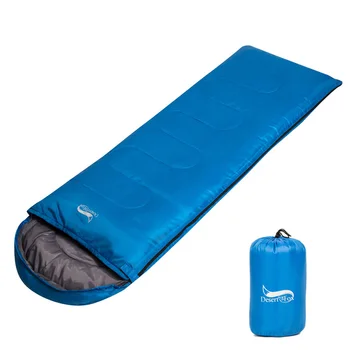 Легкий спальный мешок для кемпинга, водонепроницаемый Теплый конверт, Спальный мешок для пеших прогулок, путешествий на свежем воздухе