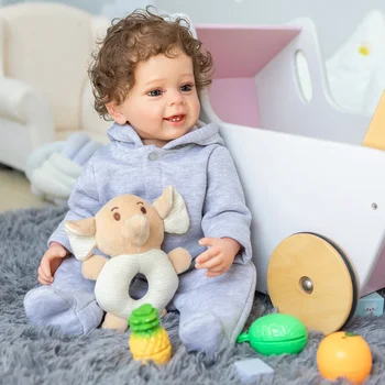 55 См Всего Тела Мягкий Силикон Real Touch Reborn Baby Boy Кукла Подарки Для Детей Игрушка Для Ванной Водонепроницаемый