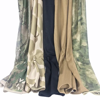 Военно-тактический шарф, камуфляжный шейный платок, Страйкбольный снайперский защитный чехол, армейские многокамерные головные уборы для кемпинга, охоты