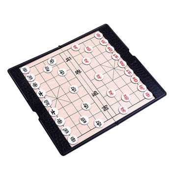 Магнитные китайские шахматы складной кошелек в стиле китайских шахмат Мини портативный магнит тонкие шахматы