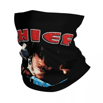 Шейный платок-бандана Chief Keef, маска американского рэпера, шарф, многоцелевой головной убор для пеших прогулок, для мужчин, женщин, для взрослых, можно стирать
