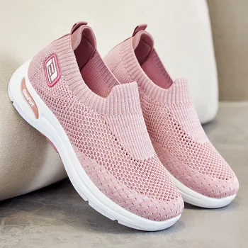 Дышащая женская вулканизированная обувь, женские кроссовки для ходьбы, уличная удобная повседневная спортивная обувь для женщин 2023