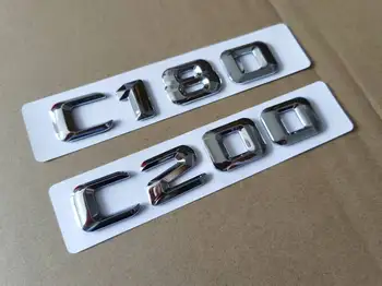 1X 3D Хромированный Значок Для Переоборудования Автомобиля, Наклейка На Багажник Автомобиля, Задняя Эмблема, Буквы Значка Для Mercedes C-Class C180 C200 C220 C280