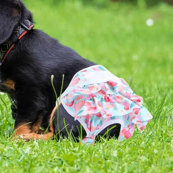Подгузники для домашних животных, Гигиенические штаны для собак, Защитные Маленькие Моющиеся Тканевые штаны для щенков, Физические