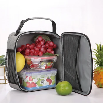 Изолированная сумка для ланча с ручкой, сумка-холодильник для женщин, детский ланч-бокс для пикника, путешествия, хранения продуктов, термосумка для завтрака