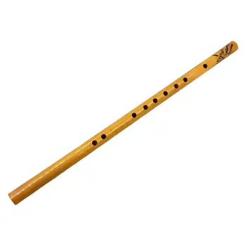 Вертикальная Флейта Портативная с 9 Отверстиями Традиционная для Группы Флейтистов Высококачественная Бамбуковая Флейта Музыкальный Инструмент Деревянные Духовые Инструменты