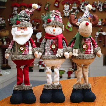 Санта Клаус Снежный Человек Кукла-Лось Рождественское Украшение Рождественская Елка Достойные Украшения рождественские украшения 2024 natal adornos navideño