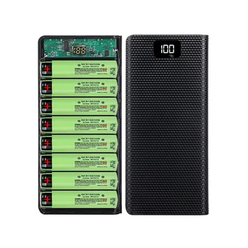 Быстрая зарядка 18650 Power Bank 20000 мАч USB Type C 5 В Чехлы для зарядки аккумулятора Коробка для хранения без аккумулятора