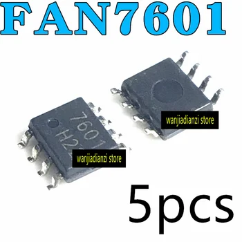5шт оригинальный FAN7601M 7601 FAN7601 0001 LAF0001 SOP8 SMD ЖК-источник питания PWM-чип, SMD SOP8