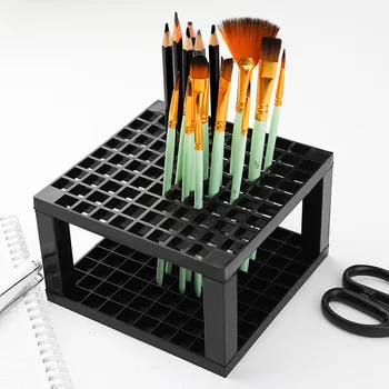 Органайзер для карандашей и кистей Create Съемный держатель для карандашей на 96 отверстий для настольных ручек, кистей, цветных карандашей, маркеров