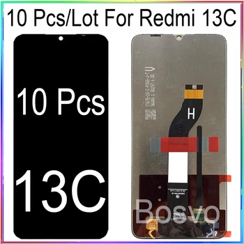 Оптовая продажа, 10 шт. /лот для Redmi 13C ЖК-дисплей с сенсорным экраном в сборе