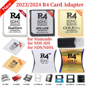 Новый 2024 R4 SDHC Адаптер Pro Card Карта Памяти для R4I SDHC Карта Записи Видеоигр Флэш-карта для Nintendo NDS NDSL 3DS Игровая карта