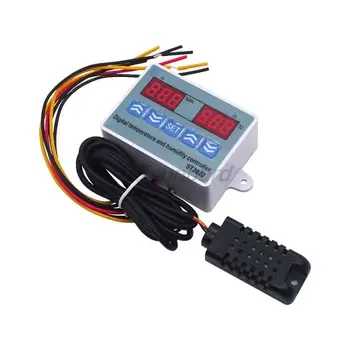 ZFX-ST3022 Регулятор температуры и влажности ST3022 Цифровой Термостат с двойным дисплеем, регулятор влажности 220 В