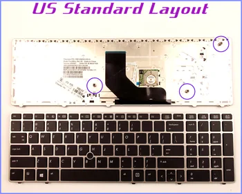Новая клавиатура с американской раскладкой для ноутбука HP 550121C00-035-G 55010LH00-289-G 55010KT00-2/Notebook С Серебряной рамкой и указкой