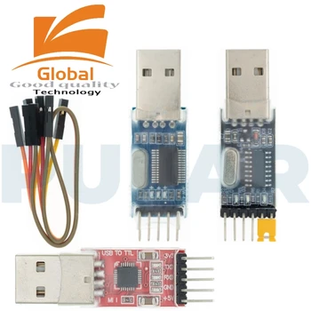 3 шт./лот = 1ШТ PL2303HX + 1ШТ CP2102 + 1ШТ CH340G USB К TTL для arduino Оригинальный PL2303 CP2102 5PIN USB к UART TTL модуль