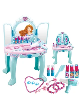 Набор игрушек для туалетного столика, игрушка для ролевых игр с аксессуарами, идеальный подарок для девочек-принцесс