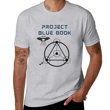 Футболка New Project BLUE BOOK, футболка с аниме для мальчика, футболки для мужчин, хлопок