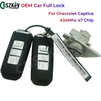 CNSZKEY OEM Полный Автомобильный Замок 434 МГц ID47 HITAG3 7952 Чип 3 Кнопки Для 2021-2022 Chevrolet Captiva