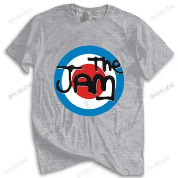Модная брендовая футболка для мужчин, свободная мужская футболка с логотипом The Jam Spray, белая футболка, новая модная мужская футболка-тройник