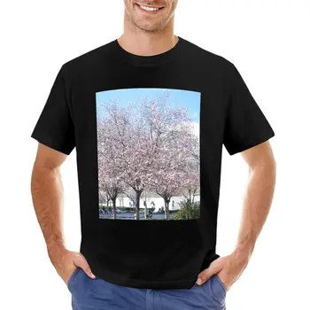 футболки с изображением цветов миндаля, футболки с графическим рисунком, футболки нового выпуска, мужские облегающие футболки для мужчин