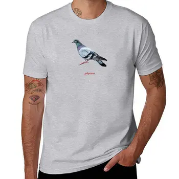 Новая футболка с изображением голубя, футболка с коротким рукавом, милая одежда, топы с животным принтом для мальчиков, мужские футболки fruit of the loom