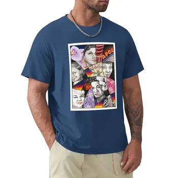 Женская футболка в стиле ритм-энд-блюз, винтажная одежда на заказ, создайте свои собственные футболки в тяжелом весе для мужчин