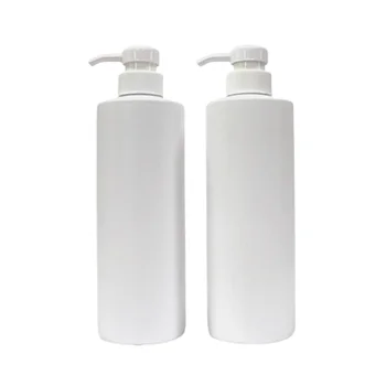 Новые продукты 500 МЛ Пустая пластиковая белая круглая бутылка с винтовой крышкой Косметическая упаковка многоразового использования Флаконы Контейнер 10 штук