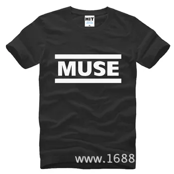Футболка рок-группы Muse, мужская футболка, Новая хлопковая повседневная футболка с круглым вырезом и коротким рукавом, мужские рок-топы, футболки