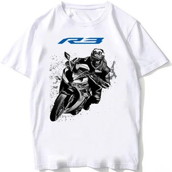 YZF R3 Moto GS Adventure Rider Футболка Мужская С Коротким Рукавом Мотоциклетная Спортивная Футболка Для Верховой Езды В стиле Хип-Хоп Для Мальчиков Повседневные Футболки